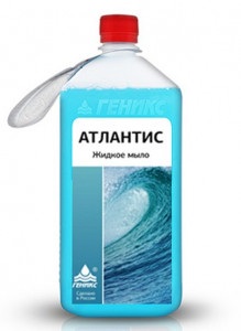 Мыло жидкое с антисептическим эффектом Геникс Атлантис 1 л