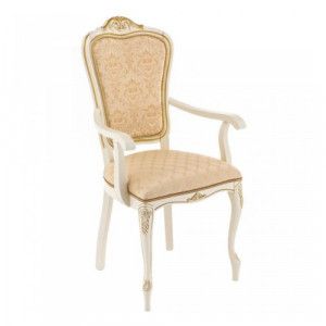 Кресло с мягкими подлокотниками Руджеро патина золото / beige